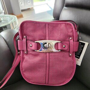 Brand New b. Makowsky leather handbag
